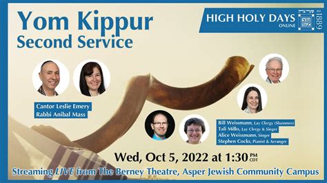 Yom Kippur Day Second Service Yizkor Youtube