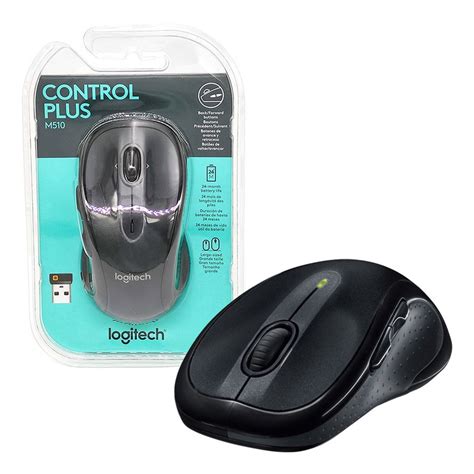 Mouse Wireless Logitech M510 1000 Dpi Tecnologia Unifying Preto