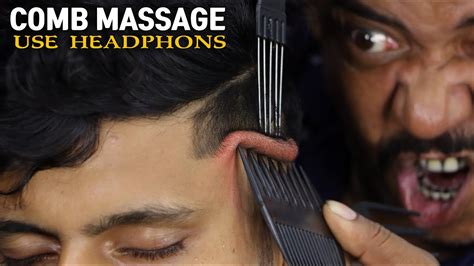 Deep Tissue Comb Massage By Asim Barber Neck Hair Cracking Head