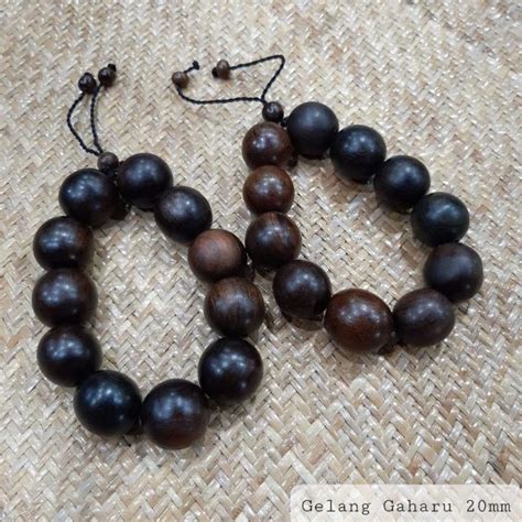 Jual Gelang Kayu Gaharu Wangi Asli Ukuran Jumbo Mm Gelang Kesehatan