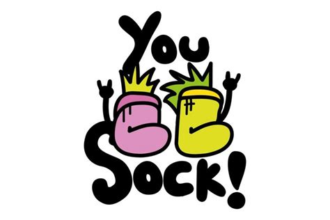 You Sock Socks Logo Socks Logo Design Socks