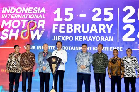 Presiden Jokowi Hadiri Pameran Indonesia International Motor Show