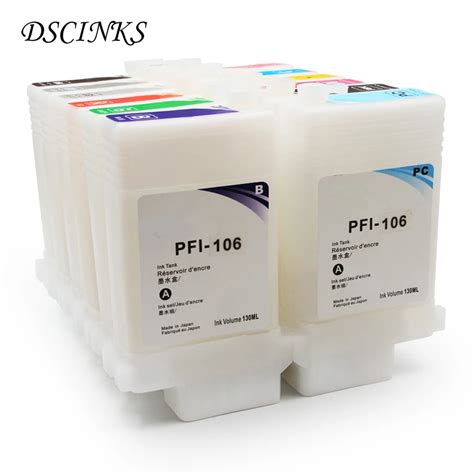 Color Pfi Pfi Refillable Ink Cartridge For Canon Ipf