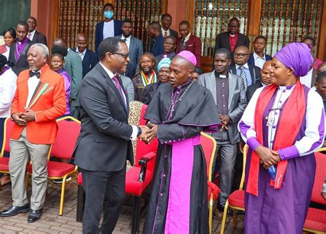 Chakwera Inter Faces With The Clergy From Southern Region Discusses