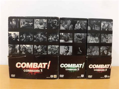 【やや傷や汚れあり】9620b Combat コンバット Dvd Box コマンド Command 1～3 計3点セット ブックレット 中古