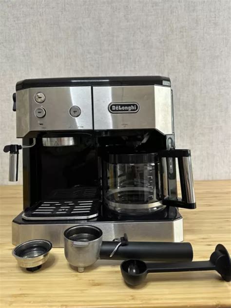 Delonghi Bco S Espressomaschine Mit Siebtr Ger Edelstahl Schwarz