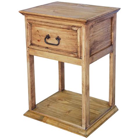 Rustic Pine Collection Santa Fe Nightstand Bur71