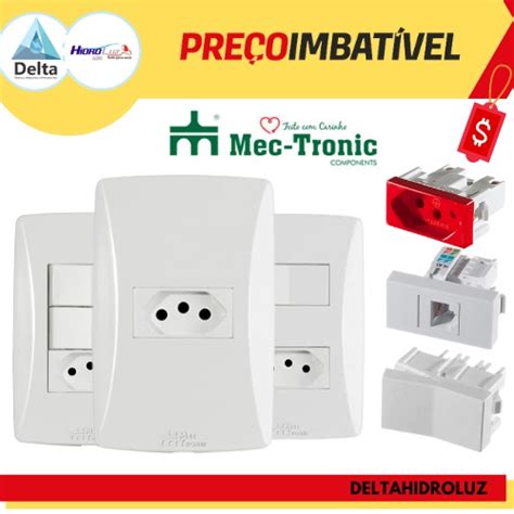 Tomadas 10A Teclas Placas Interruptores Tudo Linha Petra Mectronic