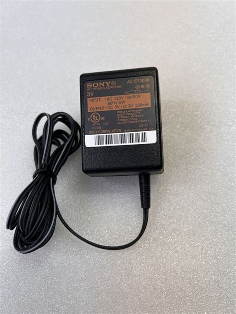 Genuine Sony Ac Et K Ac Power Adapter V For Minidisc Recorder