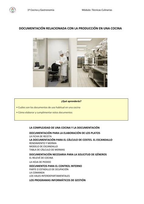 Pdf Documentaci N Relacionada Con La En Una Receta La