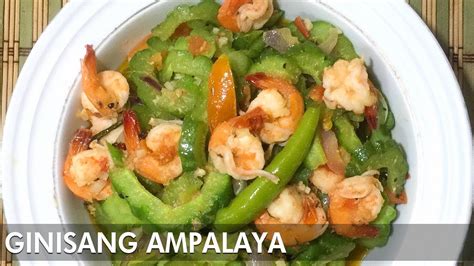 Ginisang Ampalaya With Shrimp Youtube