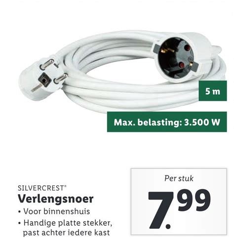 Verlengsnoer Aanbieding Bij Lidl