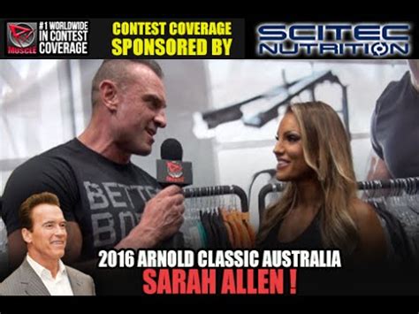 Australian Bikini Pro Sarah Allen At The Arnold Australia YouTube