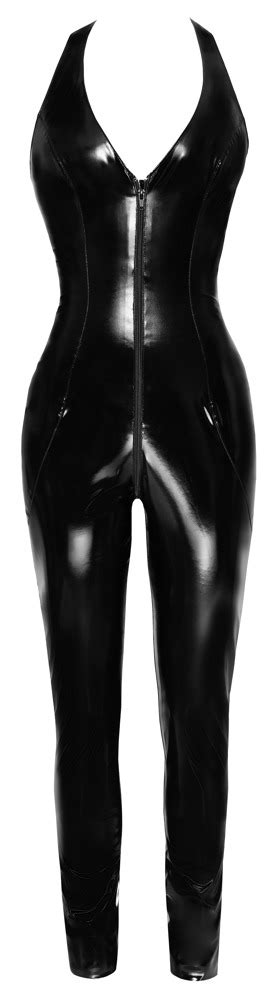 Black Level Sexy Lak Vinyl Rits Catsuit Cocolamar Be