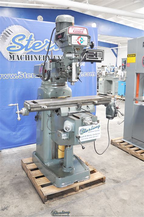 Used Kondia Vertical Milling Machine With Variable Speed Head Sterling