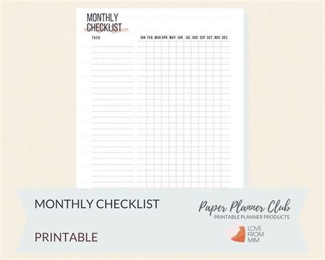 13+ Monthly Task Calendar Template | DocTemplates