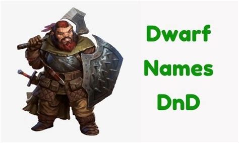 {1000+} » Dwarf Names DnD » [ Funny + Unique + Famous + Badass ]