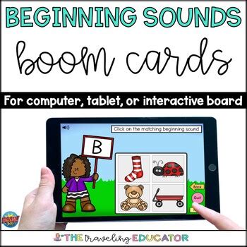 Boom Cards Beginning Sounds By The Traveling Educator TPT