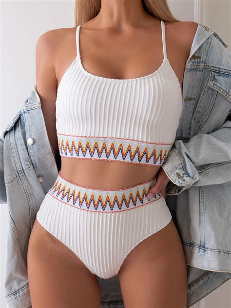 Generic New Bikini Ribbon High Waist Sexy Halter Bikini Split Swimsuit For Women Walmart