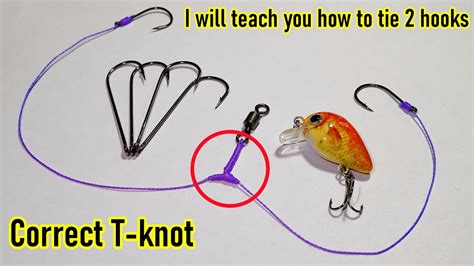 How To Tie Hooks On A Fishing Line We Use The Correct T Knot Catch