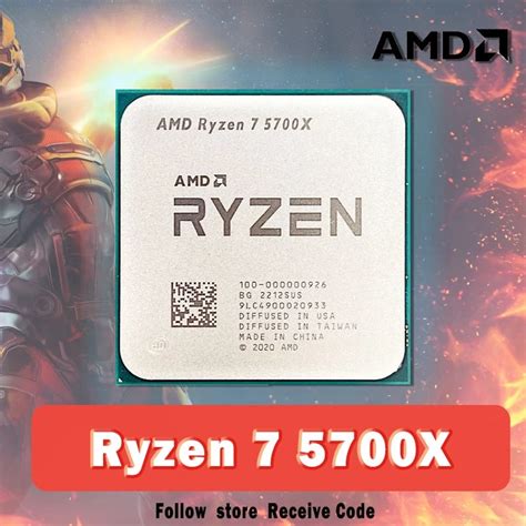 Novo Amd Ryzen 7 5700x R7 5700x 3 4 Ghz Oito núcleo Processador Cpu De