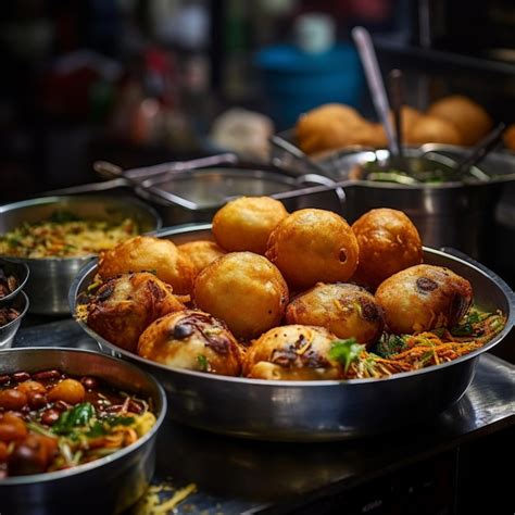 Premium Photo | Aloo bonda pakoda street food India