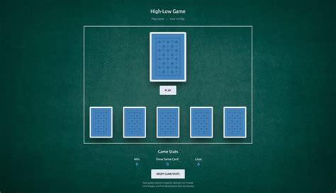 GitHub - michaelyu13/high-low-game: High-Low Game