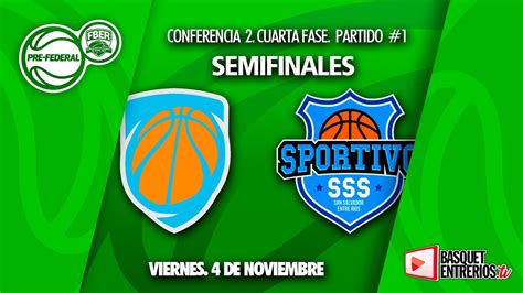 Torneo Pre Federal Entre R Os Conf Sionista Vs Sportivo S S