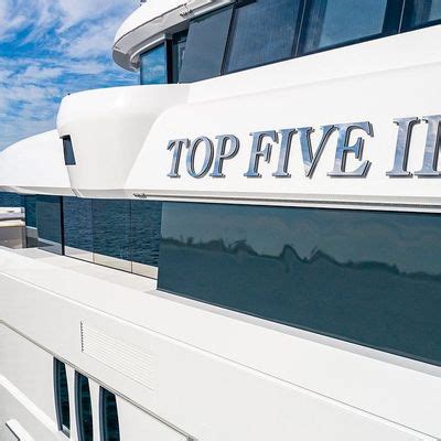 Top Five Ii Yacht Charter Price Hakvoort Luxury Yacht Charter