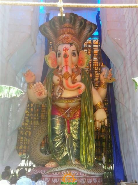 108 Feet Tallest Ganesh Idol 2016 At Vizags Mvp Colony Alwardas