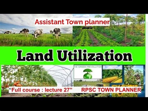 Land Utilization L 27 RPSC Assistant Town Planner Town