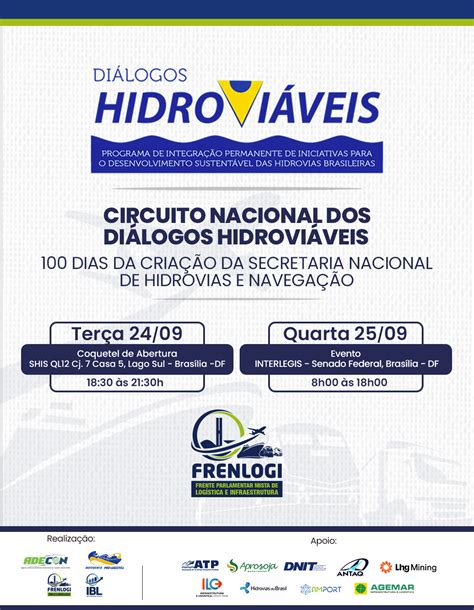 Brasília sedia Circuito dos Diálogos Hidroviáveis nos dias 24 e 25 de