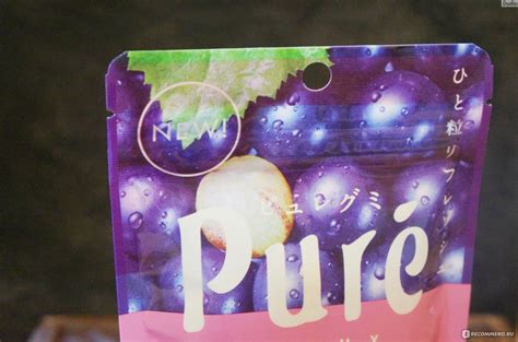 Мармелад Kanro со вкусом винограда Pure, Япония, 56 г - «Японские кисло ...