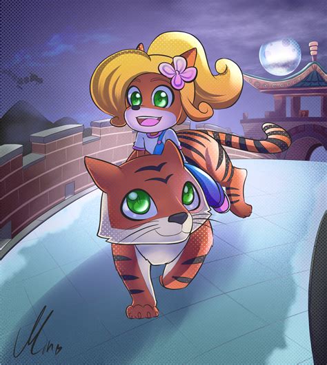 Artstation 【fanart Timelapse】crash And Coco Bandicoot