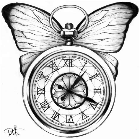 Pocket Watch Drawing - ClipArt Best