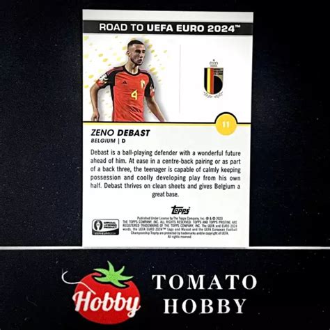 Topps Incontaminato Uefa Euro Zeno Debast Rc Rifrattore Blu