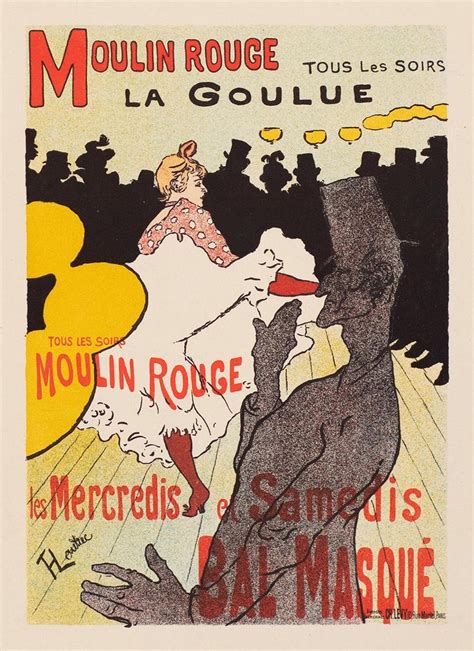 Henri De Toulouse Lautrec Moulin Rouge La Goulue By Henri De Toulouse Lautrec Cabaret