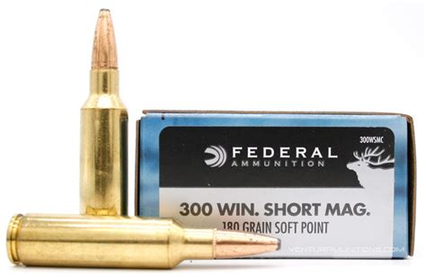 Federal Power Shok 300 Win Short Mag 180gr Sp Ammo 20 Rounds