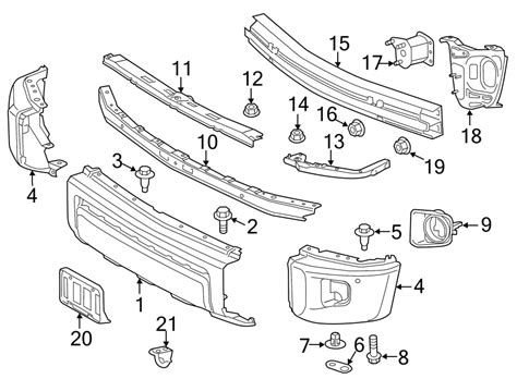 Toyota Tundra Retainer, Bumper. Side bracket. (Front). W/O - 525370C030 ...