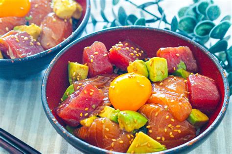 簡単アボカドとサーモンとマグロの漬け丼 愛妻家の幸せレシピ