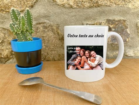 Mug Tasse Personnalisé Texte Et Photo Au Choix Accessoire Cuisine