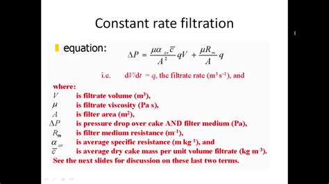 Constant Rate Filtration Youtube