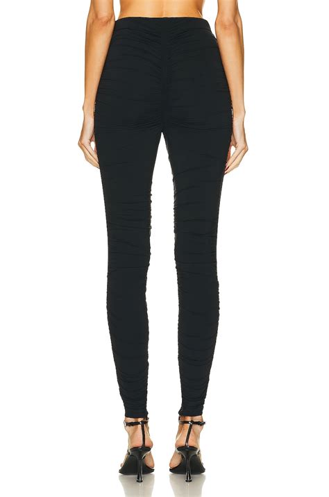 Alexander Wang Ruched Legging In Black Fwrd