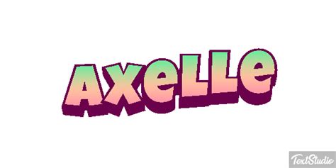 Axelle Name Animated  Logo Designs