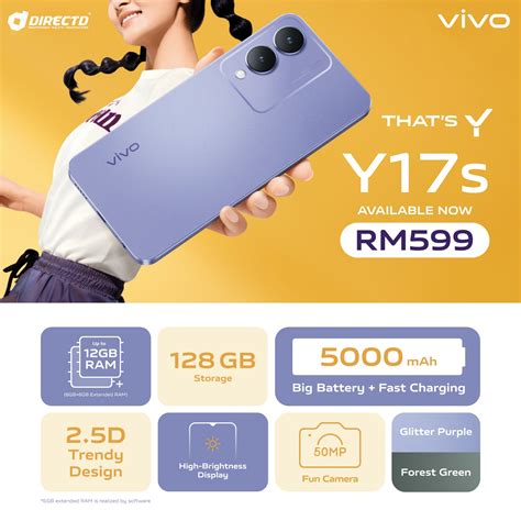 DirectD Retail Wholesale Sdn Bhd Online Store VIVO Y17s 6GB RAM