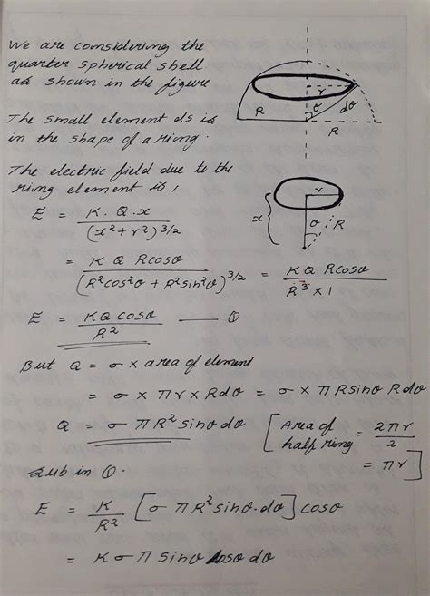 Pls Solve It 11 The Electric Field Due To Uniformly Charged