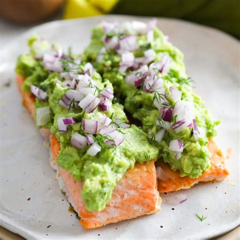 baked salmon  avocado mash  nutritious