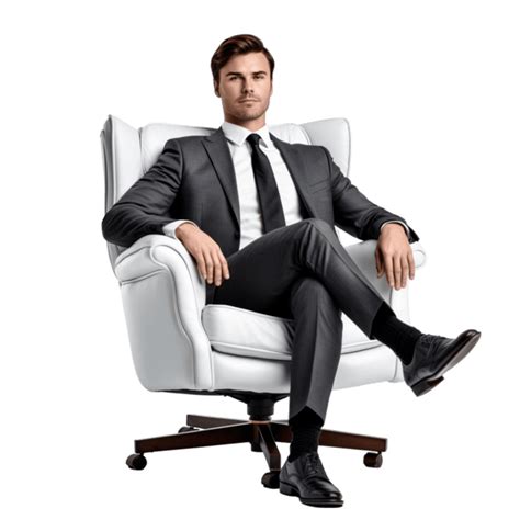 Sitting On Chair PNGs for Free Download