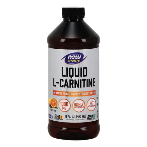 NOW L-Carnitine Liquid - I'll Pump You Up