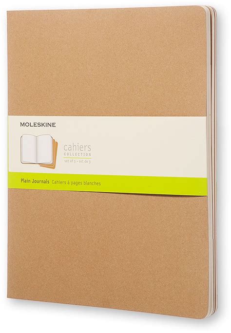 Moleskine Cahier Extra Extra Large Journal Plain Set Of